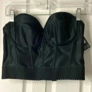 NWT DOMINIQUE “ COLETTE” LACE CORSET BRIDAL BRAnFull length Black 36C